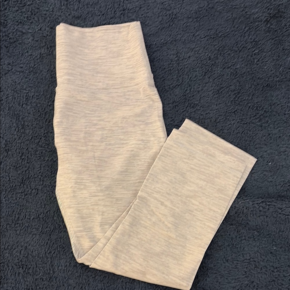 Lululemon Athletica Gray Striped Leggings